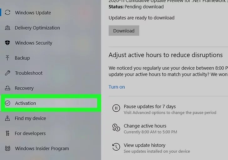 Activate Windows Key Step 3